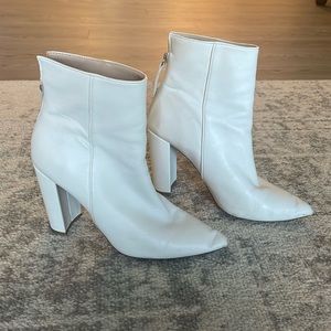 Steve Madden White Booties